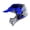 Dinosaur Blue, variant on 1Storm Adult Motocross Helmet ATV Dirt Bike BMX MX Downhill Mountain Helmet Track Style JH601; Matt Black