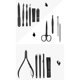 thumbnail image 5 of Juego de cortaúñas de acero inoxidable con 16 piezas en tono gris oscuro, herramientas de manicura prácticas y seguras para un cuidado saludable., 5 of 7