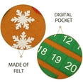 thumbnail image 3 of AURARMLET Brown Felt Wall Calendar with 24 Pockets, Holiday Advent Organizer for Door Decor and Seasonal Storage, 3 of 8