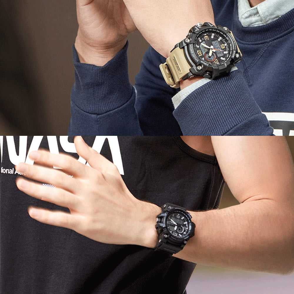 xiaomi twentyseventeen outdoor electronic sport watch dial dual time display