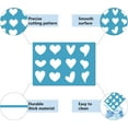 thumbnail image 4 of 1 set Acrylic Earring Handwork Template Card Leather Cutting Stencils Deep Sky Blue Heart Pattern 130x90x2mm 2pcs/set, 4 of 7