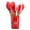 Red, variant on Kitchen Supplies And Accessories Vsontor Cooking Non-Stick Pan Storage Bucket Wooden Handle Kitchenware 12-Piece Kitchenware Set White