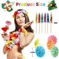 thumbnail image 2 of Cocktail Drink Umbrella Picks, 144 pcs Cocktail Umbrellas for Drinks, Mini Paper Drink Umbrellas Toothpicks for Luau Parasols Hawaiian Tiki Party Decorations, 2 of 9