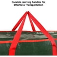thumbnail image 2 of QQS 7.5 ft Christmas Tree Storage Bag, Heavy Duty Waterproof Container with Reinforced Handles & Dual Zippers for Artificial Holiday Trees, （Green）, 2 of 8