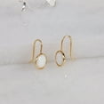 thumbnail image 3 of Humble Chic Opal Earrings for Women - Dainty Earrings 14K Gold Plated, 3 of 8