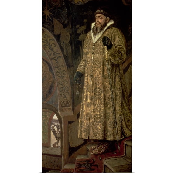 Great BIG Canvas | Rolled Victor (1848-1926) Vasnetsov Poster Print entitled Tsar Ivan IV Vasilyevich 'the Terrible' (1530-84) 1897