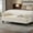 Beige, variant on Christopher Knight Home 60" Modern Velvet Upholstered Bench with 2 Detachable Pillows, Comfy Ottoman, Beige