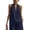 CV26_Navy, variant on Halter Shirts for Women Flowy Sleeveless Loose Fitting Tank Top Beach Summer Casual Plain V Neck T Shirts White XL