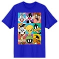 thumbnail image 6 of Looney Tunes Characters In Frames Crew Neck Short Sleeve Royal Blue Men's T-shirt-XXL, 6 of 7