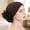 Brown, variant on Womens Headbands Lace Trim Adjustable Elastic Stretch One Size Soft Polyester Sleeping Head Cover For Indoor Night Use Grey