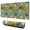 Rooster and Pumpkin Blue Pattern, variant on Rooster and Hen Cream Pattern Extended Large Mouse Pad, Large Mouse Mat with Non Slip Base & Stitched Edges, Smooth Polyester Gifts for Office Work Gaming,31.5"x11.8"