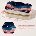 thumbnail image 5 of Flamingo Velvet Portable Travel Organizer with Removable Compartment - Gift! Including Necklace Organizer, Jewelry Stand, and Earring Organizer, 5 of 7