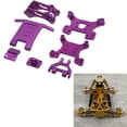 thumbnail image 3 of Kit RC Amortiguador delantero y trasero Soporte Alerón trasero para Wltoys 124018 124019 1/12 Violeta, 3 of 9