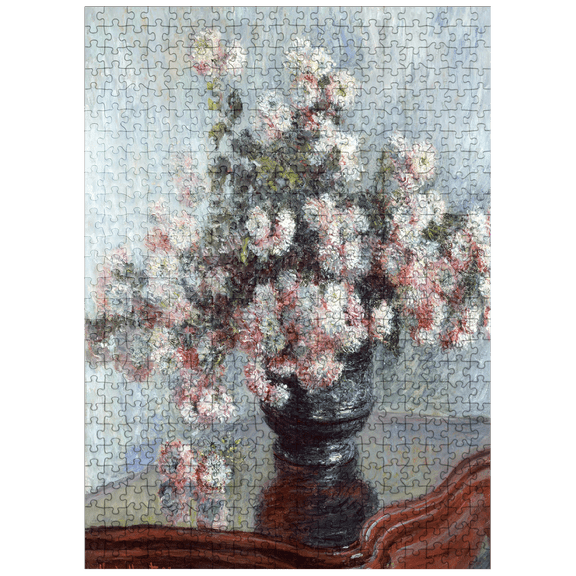 MyPuzzle - Chrysanthemums 1882 By Claude Monet - Premium 500 Piece Jigsaw Puzzle for Adults