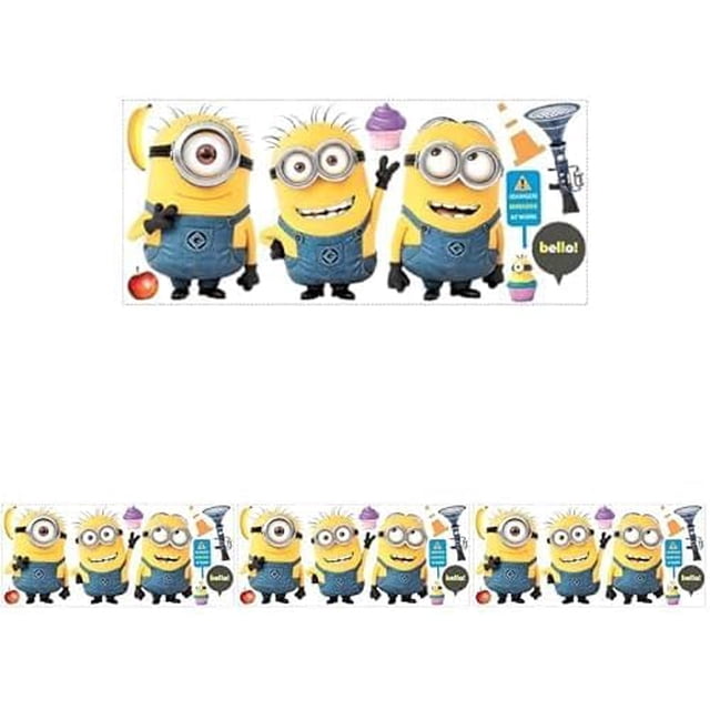 Calcomanías de Pared RoomMates Mi Villano Favorito 2 Minions Amarillo x11