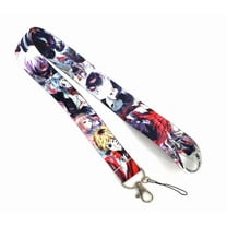 Anime Source Tokyo Ghoul Character Red White Lanyard Keychain ID Badge Holder