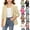 Blue, variant on Graduation Ceremony Blazer Jacket for Girls, 3/4 Sleeve Solid Color Notched Lapel Button Front Classic Fit with Exterior Pockets