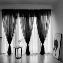 Comfortable Curtain Panels, Window Drapes for Living Room and Bedroom, Soft Light Filtering, Washable, Elegant Home Decor (79x39 Inch)