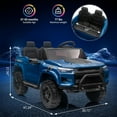 thumbnail image 3 of Telyswee 24V 2 Seater Ride On Truck for Kids, Battery Powered Vehicle Kids Ride On Car Toy with Remote Control, Trunk, Handle, Battery Display, LED Lights, Music, Electric Car for Boys Girls, 3 of 6
