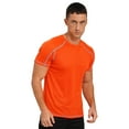 thumbnail image 6 of Oyolan Men's Athletic T-Shirt Quick Dry Running Tee Shirt UPF 50+ Rash Guard Shirt Gym Workout Tops Orange 7XL, 6 of 7