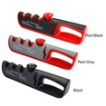 thumbnail image 3 of Kitchen Tools Adjustable Angle 4 in 1 Fast Abrasive Tool Knife Stone Scissor Grinder Knife Sharpener RED-GREY, 3 of 8