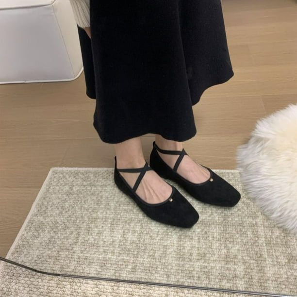 Zapatos Bailarinas Ante Mujer Zapatillas Planos Mujer Zapatos