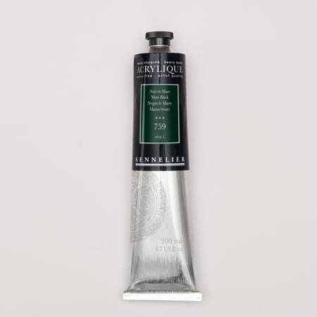 UPC: 3046450069140 | Sennelier Extra-Fine Artist Acryliques – Mars Black 200 ml tube