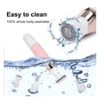 thumbnail image 3 of 5 in 1 Women Painless Hair Remover,Facial Hair Removal, Electric Cordless Shaver Set, Wet & Dry Lady Razor for Women for Bikini Line,Nose Hair,Eyebrow,Arm,Leg USB Rechargeable, 3 of 8