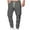 Dark Gray, variant on Enjoytime Men's Cargo Pants Solid Color Elastic Waist Tapered Trousers Lightweight Work Casual Plus Size Work Pants Black L