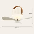 thumbnail image 3 of Portable LED Camping Fan with Remote Control - 7200mAh Battery Operated Fan Adjustable Wind Speeds - Lightweight Durable Design for Outdoor Fishing Grilling Indoor Use,Beige A, 3 of 5