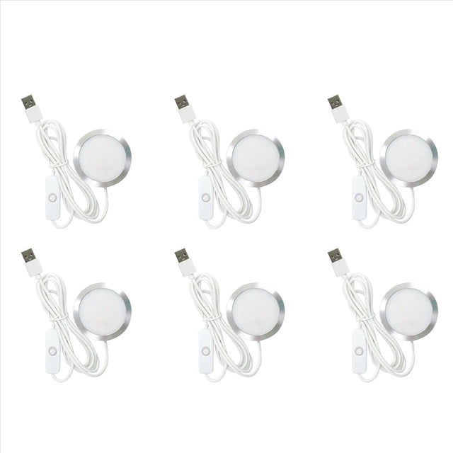 6X Kit de Lámpara LED DIY: Solo Accesorios de Hardware, NO Piezas Impresas en 3D, Proyecto de Iluminación Personalizado de Bajo Consumo y Luz Brillante