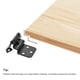 thumbnail image 4 of Bisagras de muebles empotradas Uxcell de 3/8" con cierre automático 2.76" con recubrimiento de hierro y tornillos, paquete de 4, 4 of 4