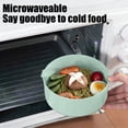 thumbnail image 6 of Portable Bento Box,Stackable Double-Layer Round Lunch Box,Microwave-Safe,Large Capacity Leakproof Food Storage Container for Work Travel, 6 of 7