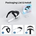 thumbnail image 4 of Ababeny Battery Head Strap for Oculus Quest 2, 10000mAh Battery Pack Replacement Elite Strap Accessories, Adjustable Headband Enhanced Comfort Support and Playtime, 4 of 6