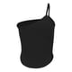 thumbnail image 5 of Top De Tirantes De Verano Dobladillo curvo Casual Corp Top Chaleco asimétrico Tops Traje de calle (Negro M) Cgtredaw Para estrenar, 5 of 9