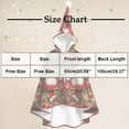 thumbnail image 3 of qolati Women Fleece Warm Hooded Cloak Green Robe Santa Claus Winter Coat Cape Xmas Party Holiday Merry Christmas Costumes Green Free Size, 3 of 3