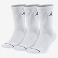 thumbnail image 2 of Nike Jordan Jumpman Dri-Fit Crew Socks Multi 3 Pair SX5545-016 - Small, 2 of 5