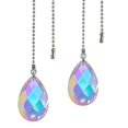 thumbnail image 2 of 2 PCS Crystal AB Coating Ceiling Fan Pulls Chain Extender Prisms Drop Gifts, 2 of 4