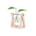 thumbnail image 1 of Planta Hidropónica Florero Transparente Marco De Madera Mesa Decorativa Vidrio Transparente Contenedor De Flores Bonsai Planta Decoración Florero Eigraketly HA039933-03, 1 of 6