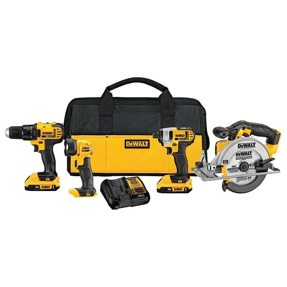 DeWalt 20V MAX Brushless Motor Drill/Driver, Impact Driver, Saw Tool Set
