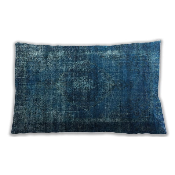 Ahgly Company Outdoor Rectangular Mid-Century Modern Lumbar Throw Pillow, 13 inch by 19 inch