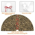 thumbnail image 4 of Yiaed Leopard Print Print Christmas Tree Skirt , Tree SkirtsTree Mat for Christmas Winter Holiday Indoor Decorations-48", 4 of 7