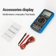 thumbnail image 4 of ANENG DT9205A+ Digital Multimeter 3 1/2 LCD Display 1999 Count Manual Universal Meter AC DC Resistance Capacitance Transistor Tester Multifunctional Ammeter with Backlight NCV Test Meter Blue, 4 of 7