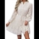 thumbnail image 1 of Vestidos de Otoño 2025 de Larga para Mujer, Minivestido Informal de Corte A con Botones y Cinturón, para Otoño e Invierno. Albaricoque L, 1 of 10