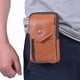 thumbnail image 4 of Riñonera Retro para Hombre Bolso Cruzado Cuero Bolso Deportivo Diario para Hombre (amarillo Marrón), 4 of 7