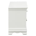 thumbnail image 3 of Lexicon Lucida 2-Drawers Traditional Wood Nightstand in White, 3 of 8