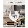 thumbnail image 4 of Juego de 2 Sillas de Comedor con Respaldo Curvo Ergonómico, Sillas de Cocina Modernas Tapizadas con Estructura de Madera, 4 of 8