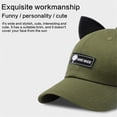 thumbnail image 4 of ROZYARD Baseball Cap Cute with for Cat Ears Pilot Glasses Man Beanie Spring and Autumn Sunglasses Women Hat Student Outdoor Adul, 4 of 15
