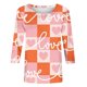 thumbnail image 4 of Fiudx Ofertas y Liquidaciones Blusa Holgada con Estampado de Pascua y Cuello Redondo Retro de Manga Tres Cuartos a La Moda para Mujer, 4 of 4