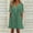 ZA-Green, variant on Aboser Womens 2024 Summer Short Dress V Neck Short Sleeve Sundresses Hollow Out A Line Mini Dresses Ruffle Cute Casual Beach Party Dresses